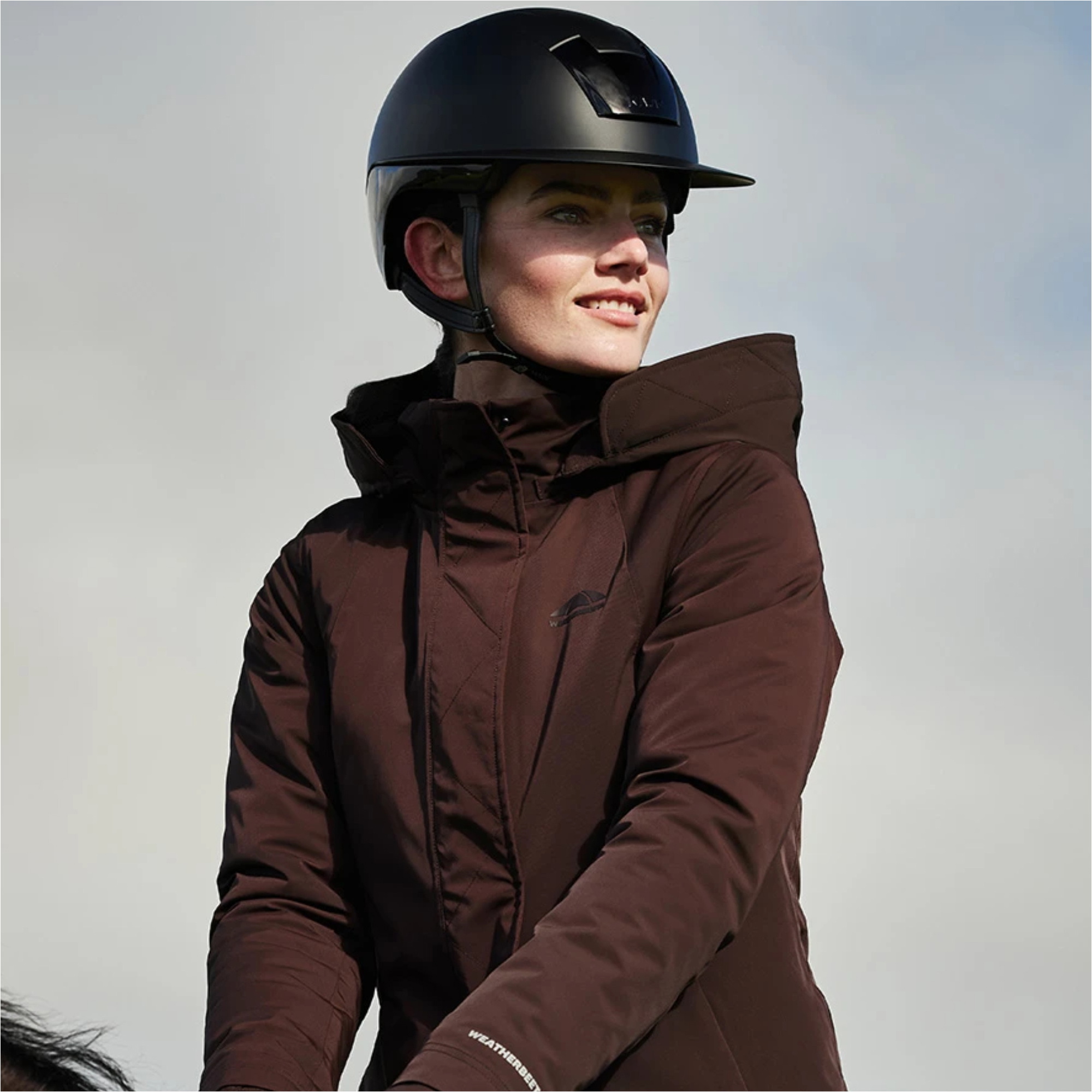 2026 WeatherBeeta Femmes Protect Étanche Isolé Veste De Conduite Longue 1031368 - Espresso
